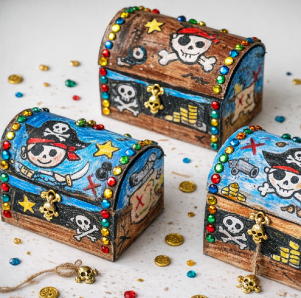 Schatztruhe  Schatzkiste zum Selbstgestalten (blanko)